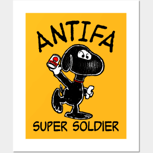 ANTIFA SOUPER SOLDIER Posters and Art